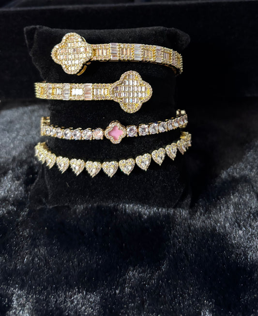Luxe Clover Bracelet Stack