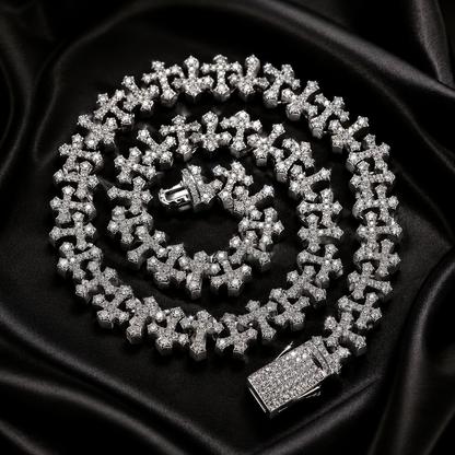 Mini Cross Tennis Necklace