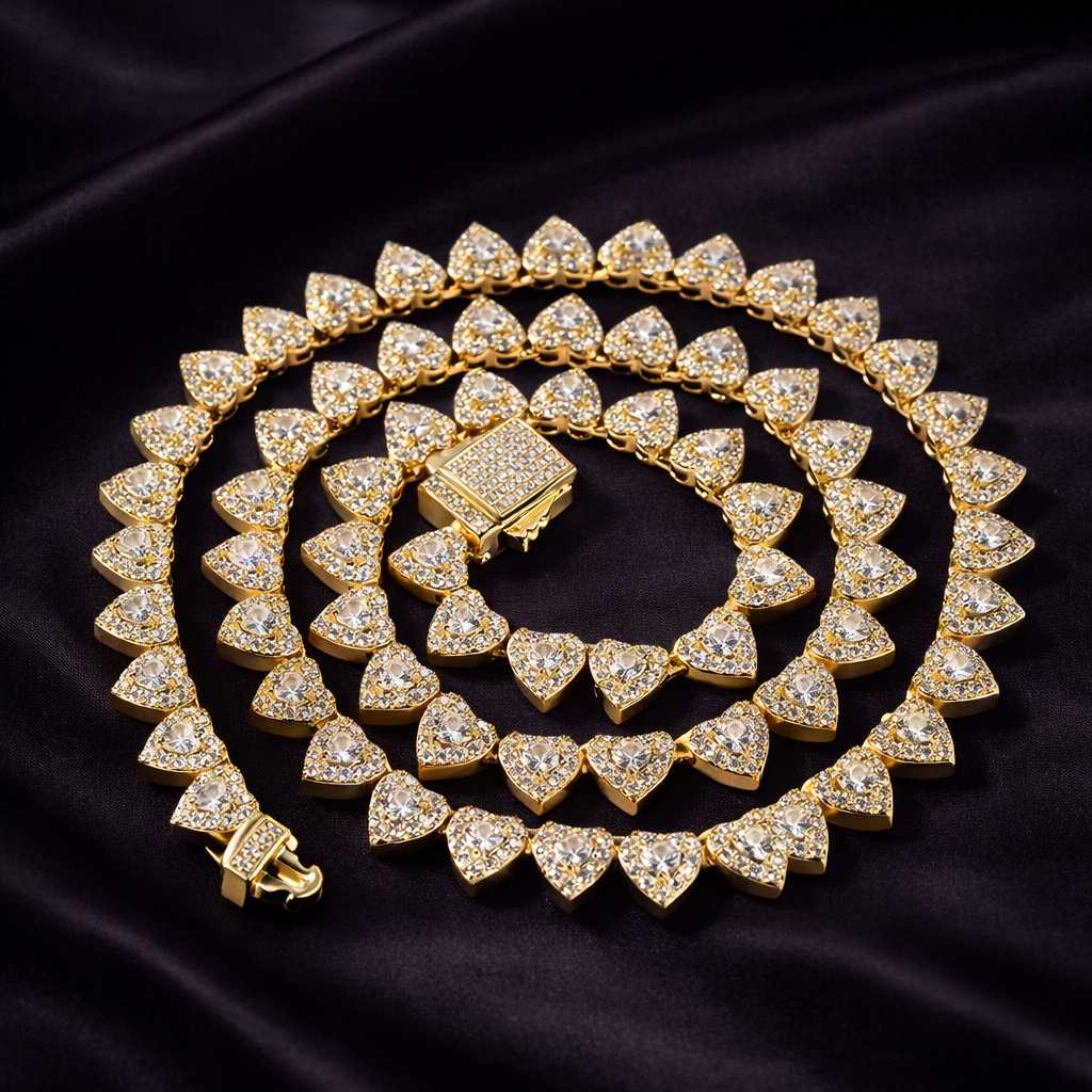 Sweetheart Tennis Necklace
