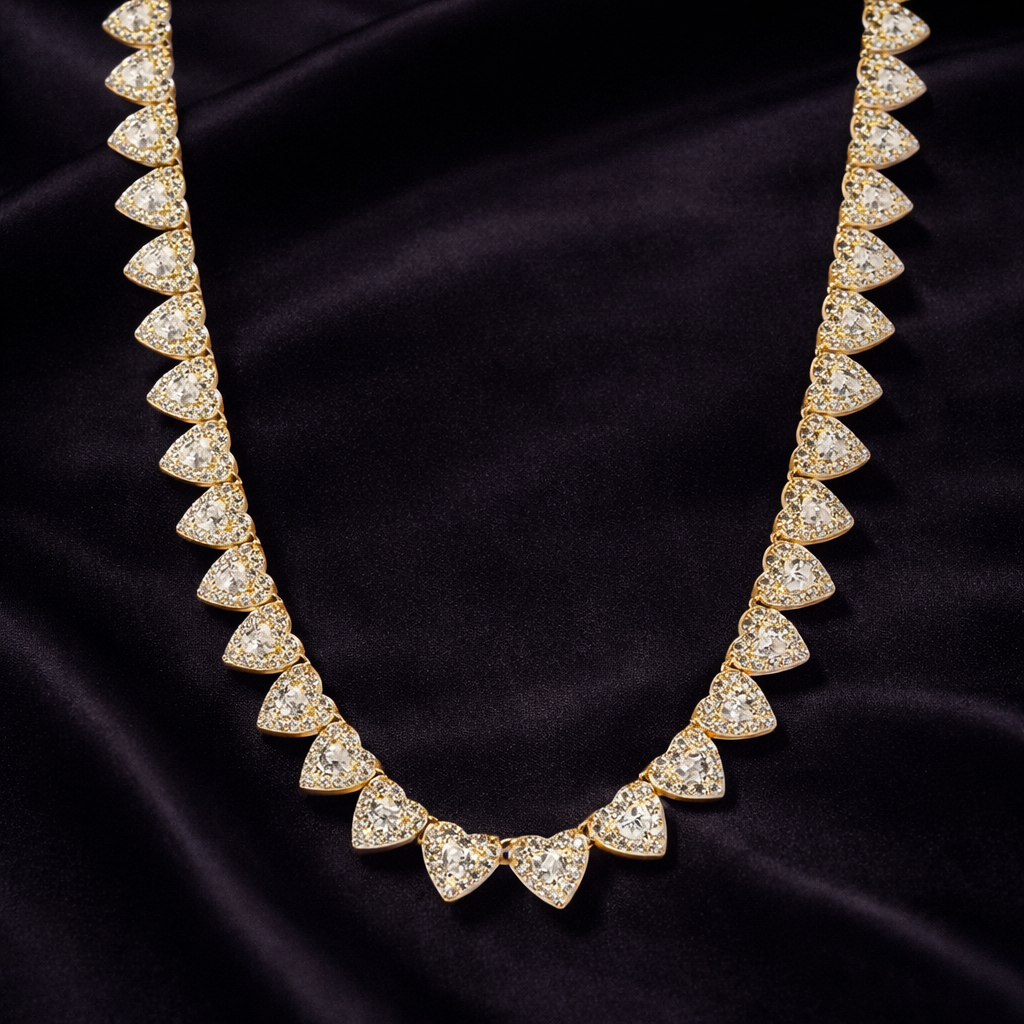 Sweetheart Tennis Necklace