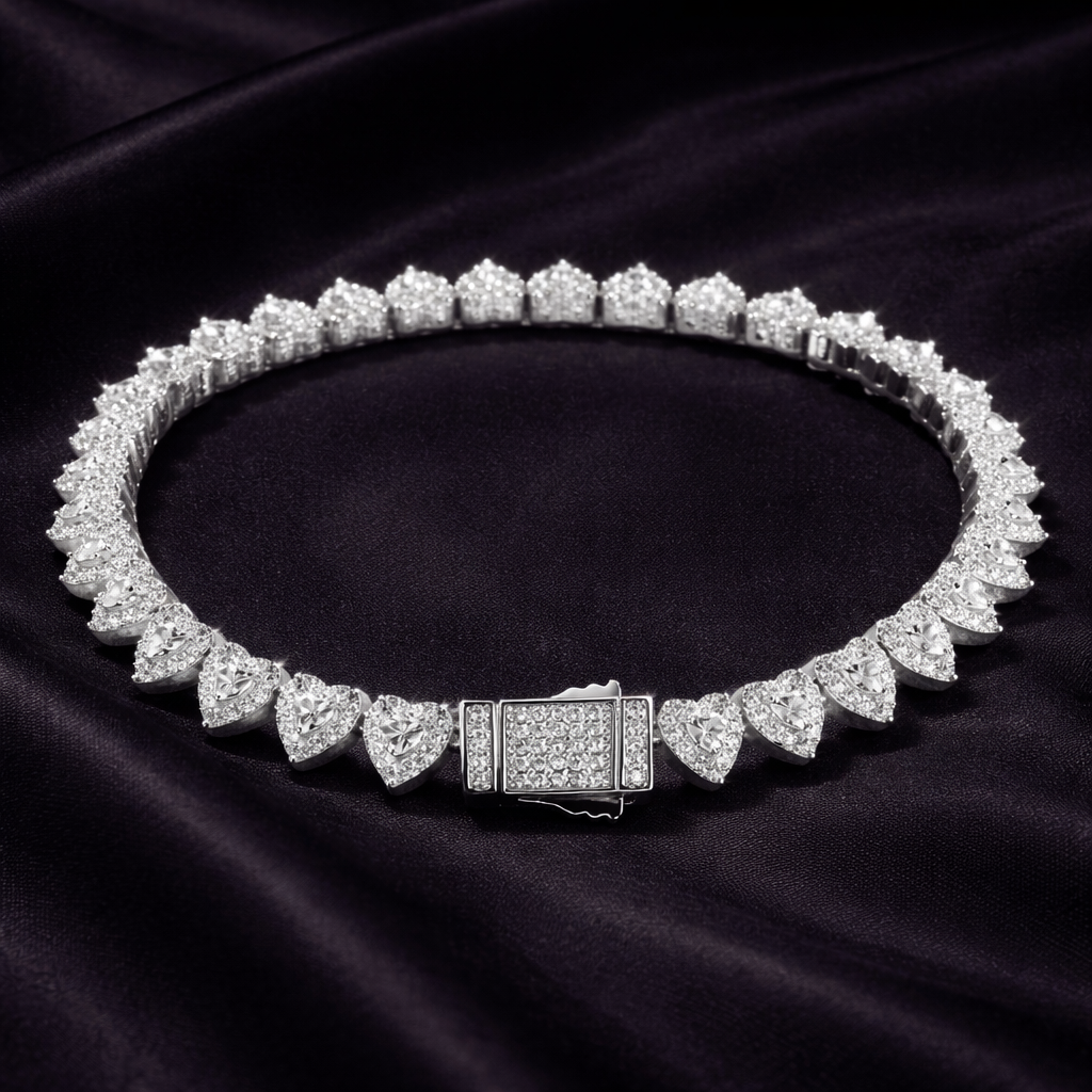 Sweetheart Tennis Bracelet