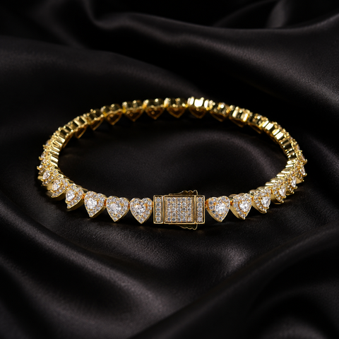 Sweetheart Tennis Bracelet