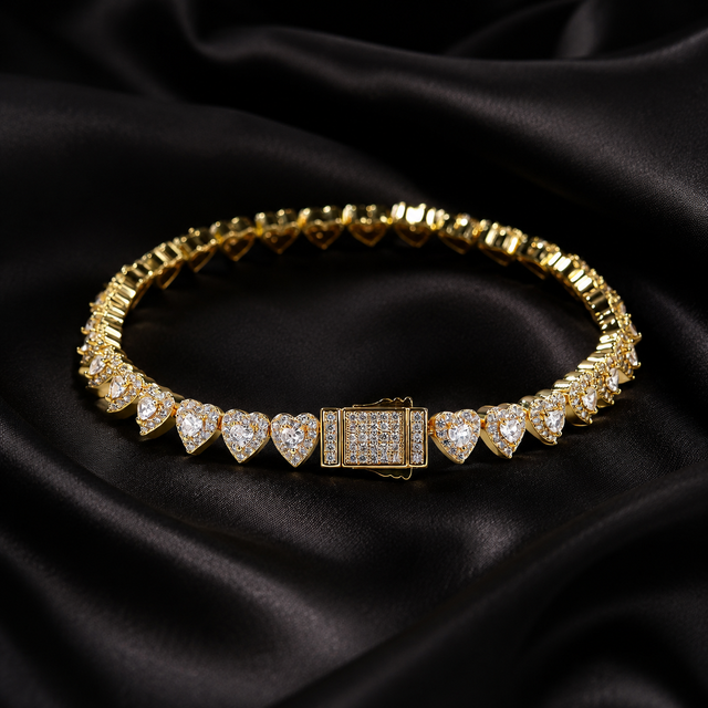 Sweetheart Tennis Bracelet