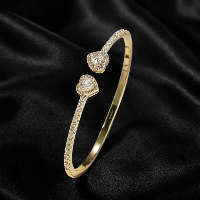 Classy Hearts Bangle