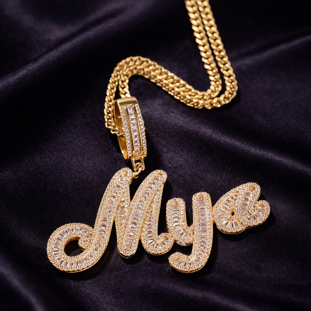 Eternal Script Custom Necklace