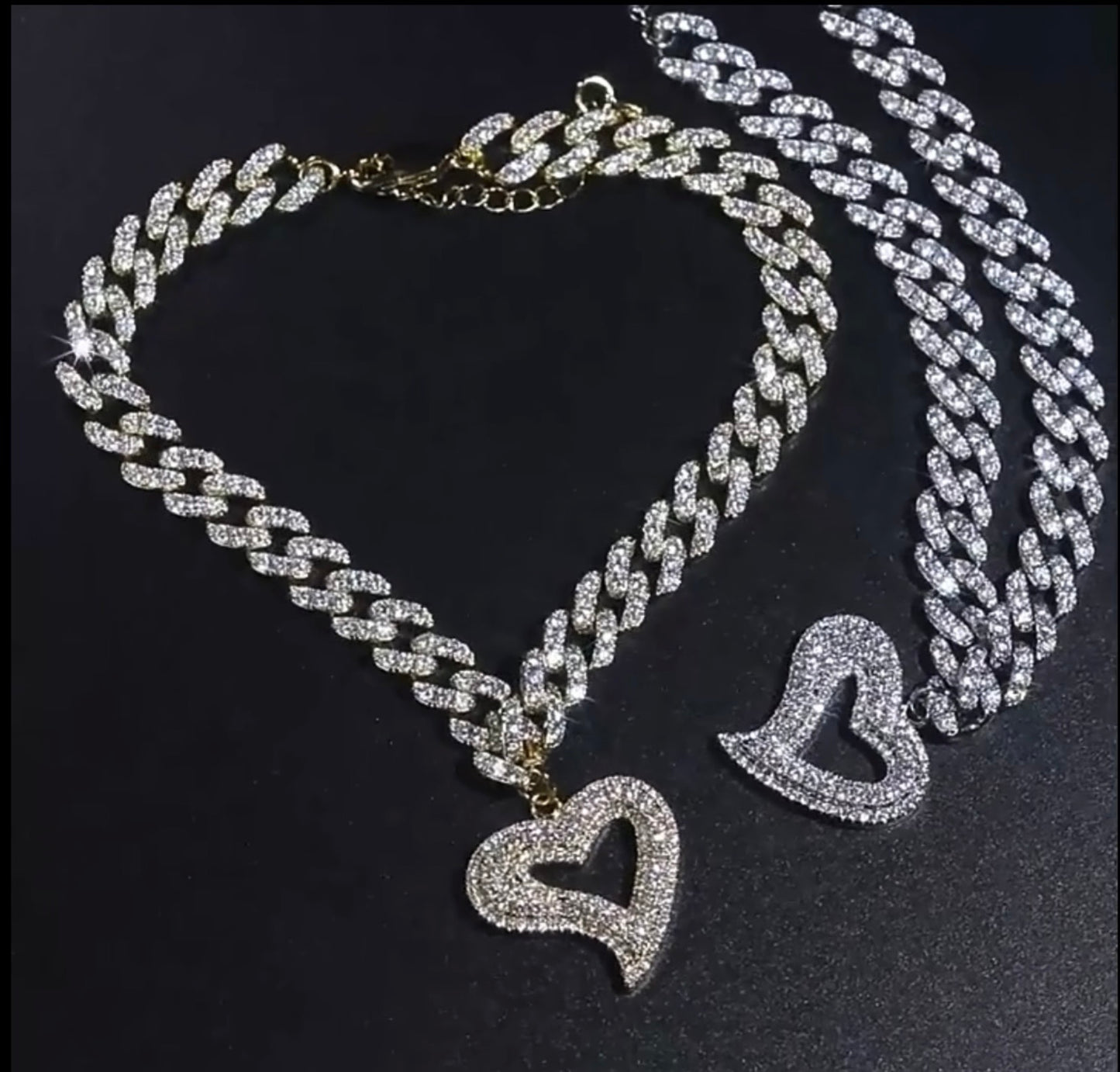 Hollow Heart Anklet