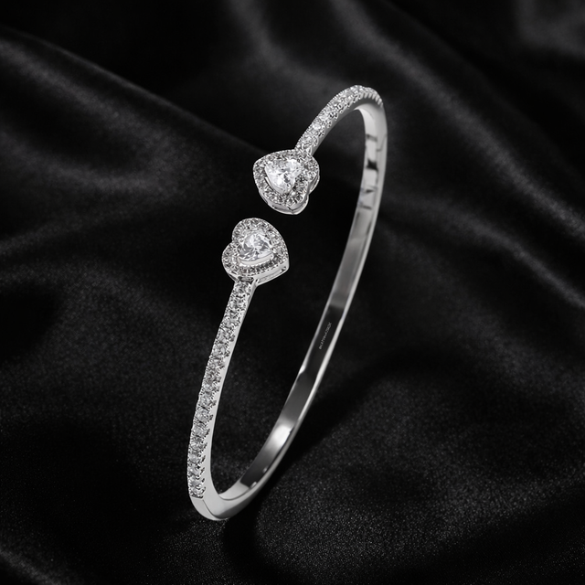 Classy Hearts Bangle