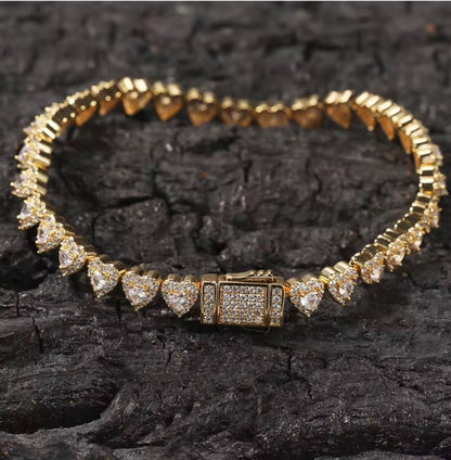 Sweetheart Tennis Bracelet