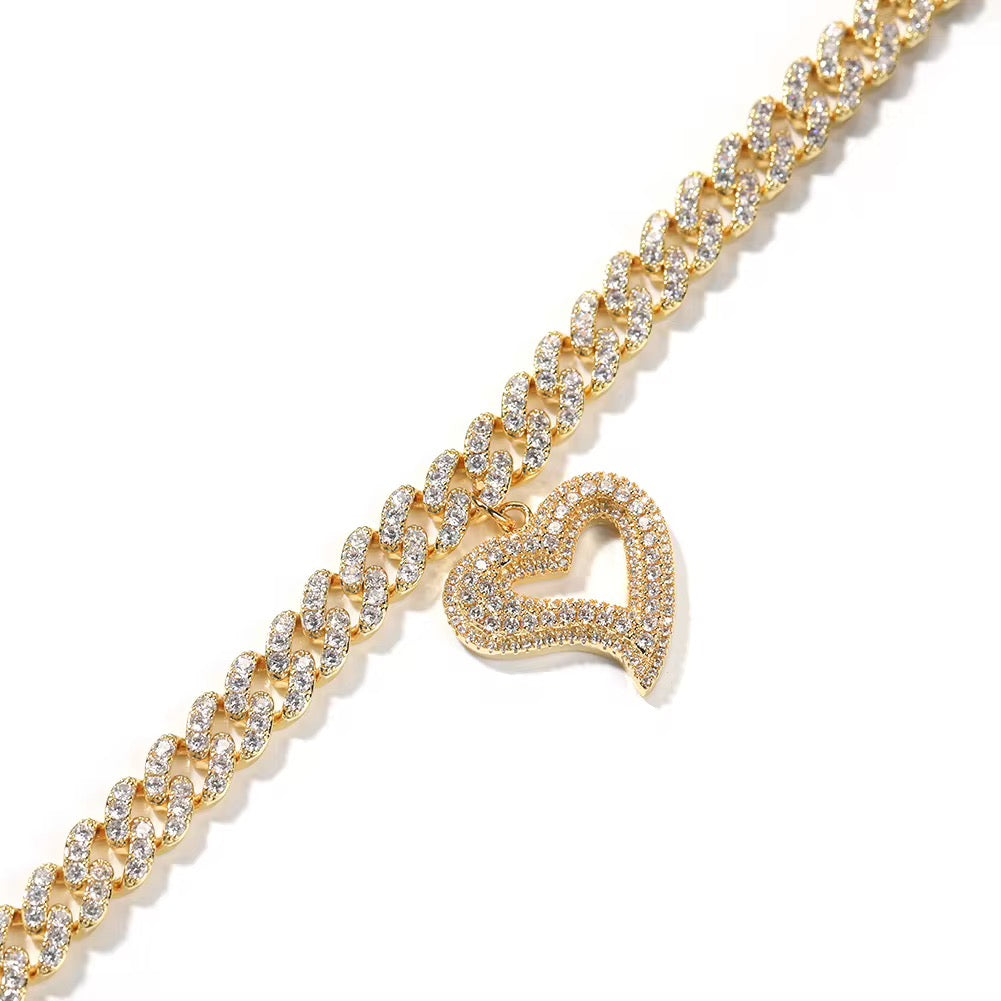 Hollow Heart Anklet