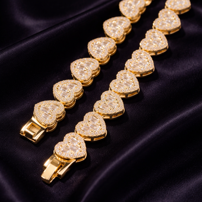Radiant Heart Link Bracelet