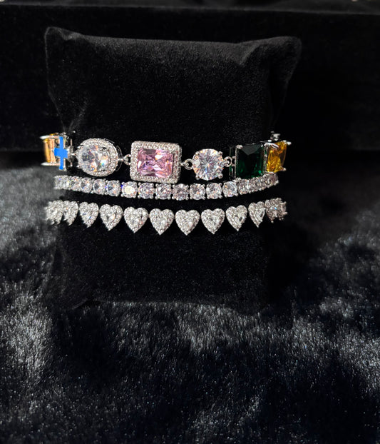Luxe Gem Bracelet Stack