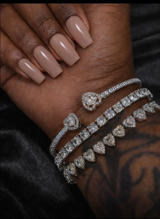 Forever Hearts Bracelet Stack