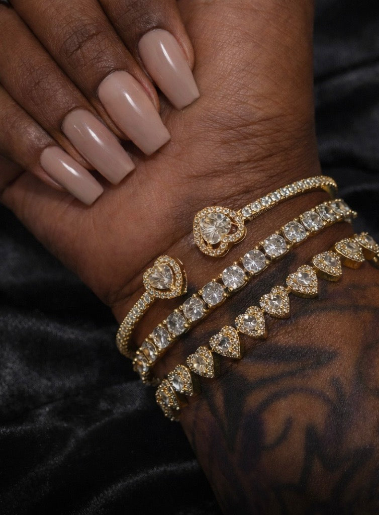 Forever Hearts Bracelet Stack