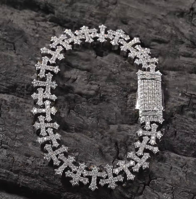 Mini Cross Tennis Bracelet