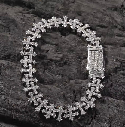 Mini Cross Tennis Bracelet