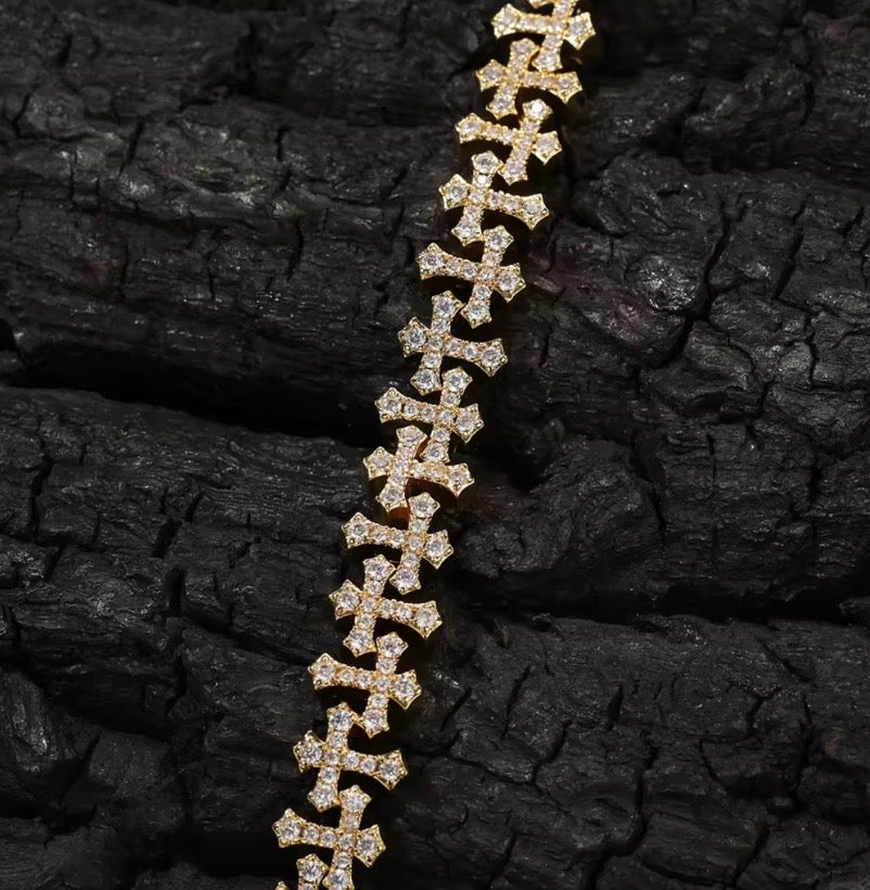 Mini Cross Tennis Bracelet