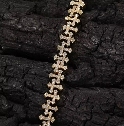 Mini Cross Tennis Bracelet
