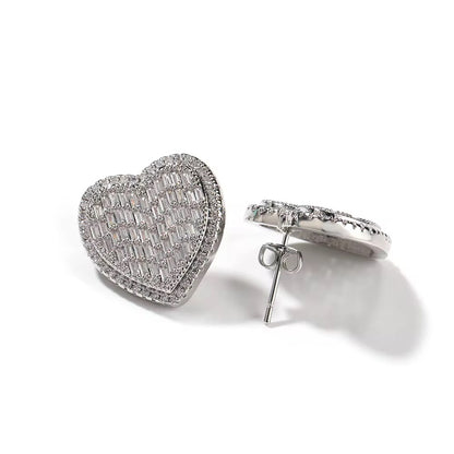 Crushed Heart Earrings