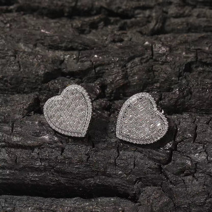 Crushed Heart Earrings