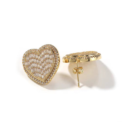 Crushed Heart Earrings