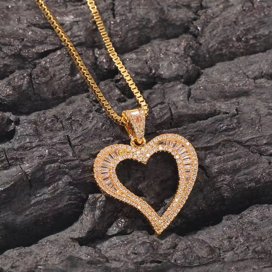 Hollow Heart Necklace