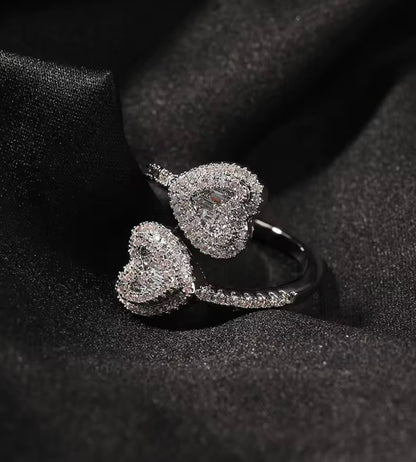 Entangled Hearts Ring