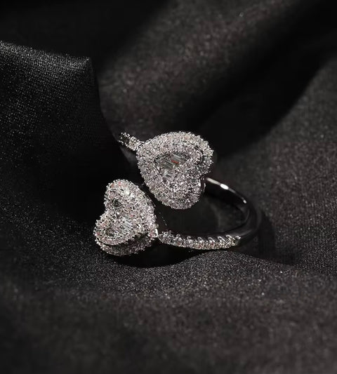 Entangled Hearts Ring