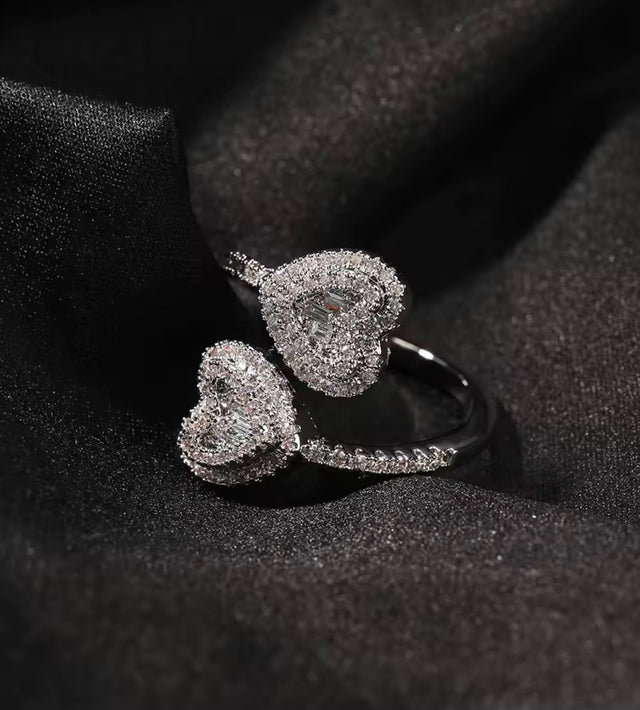 Entangled Hearts Ring